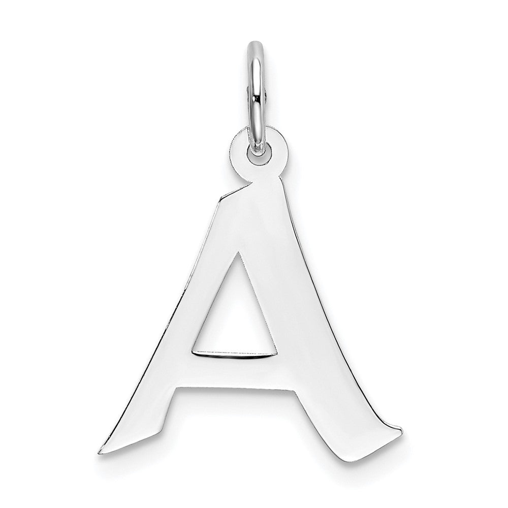 Sterlingsilber Rhodiniert Artisan Block Buchstabe J Initiale Charm