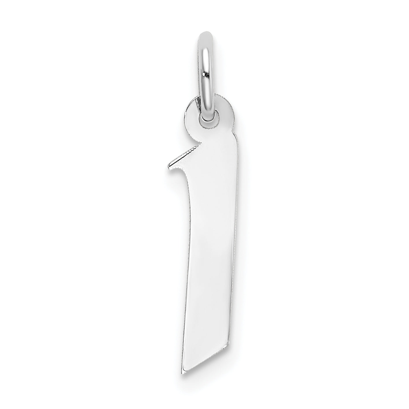 Sterlingsilber Rhodiniert Artisan Block Buchstabe I Initiale Charm