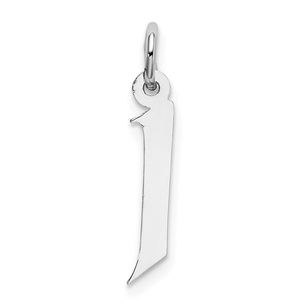 Sterlingsilber Rhodiniert Artisan Block Buchstabe J Initiale Charm
