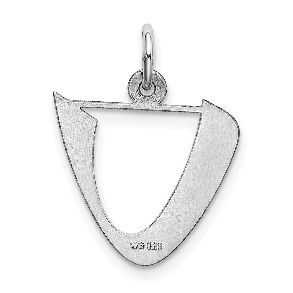 Sterlingsilber Rhodiniert Artisan Block Buchstabe Y Initiale Charm