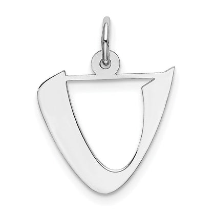 Sterlingsilber Rhodiniert Artisan Block Buchstabe Y Initiale Charm