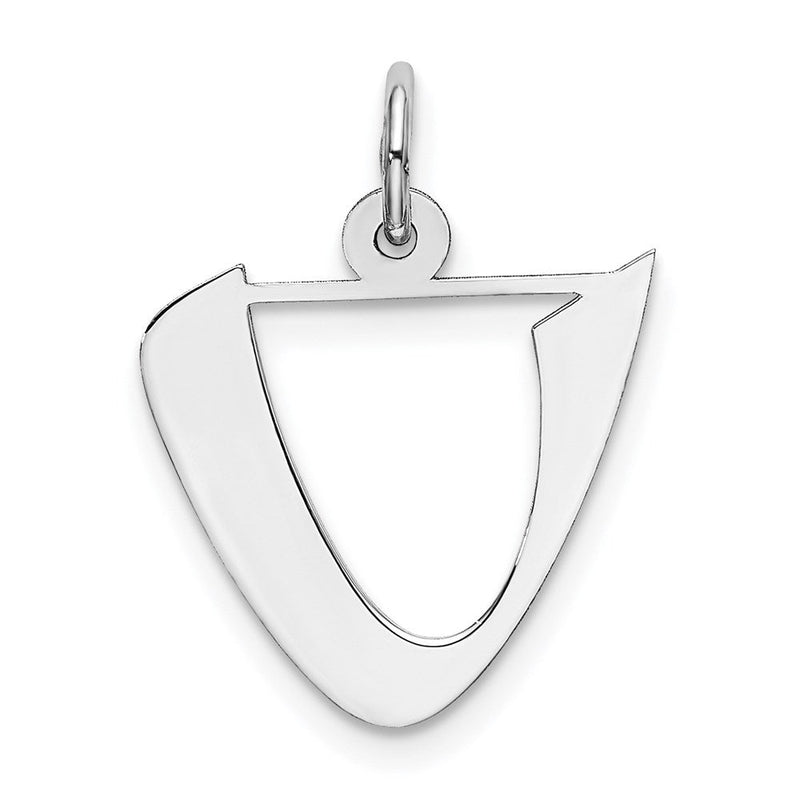 Sterlingsilber Rhodiniert Artisan Block Buchstabe Y Initiale Charm