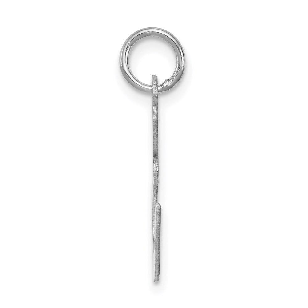 Sterlingsilber Rhodiniert Fantasie Schreibschrift Buchstabe E Initiale Charm