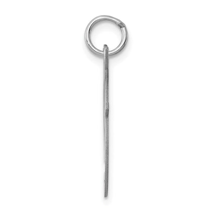 Sterlingsilber Rhodiniert Fantasie Schreibschrift Buchstabe F Initiale Charm