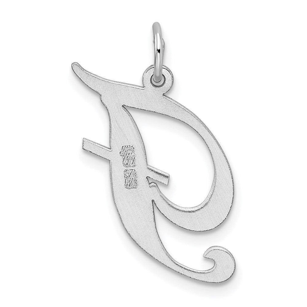 Sterlingsilber Rhodiniert Fantasie Schreibschrift Buchstabe F Initiale Charm
