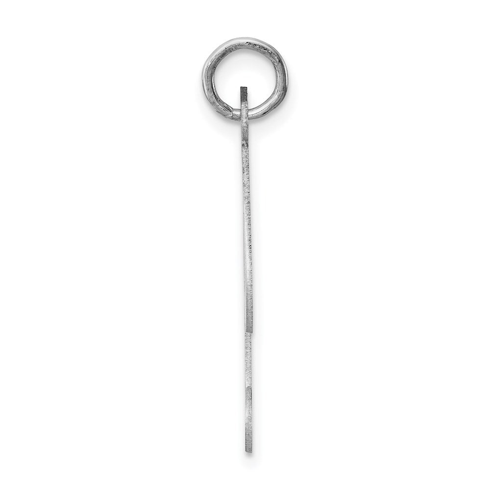 Sterlingsilber Rhodiniert Fantasie Schreibschrift Buchstabe I Initiale Charm