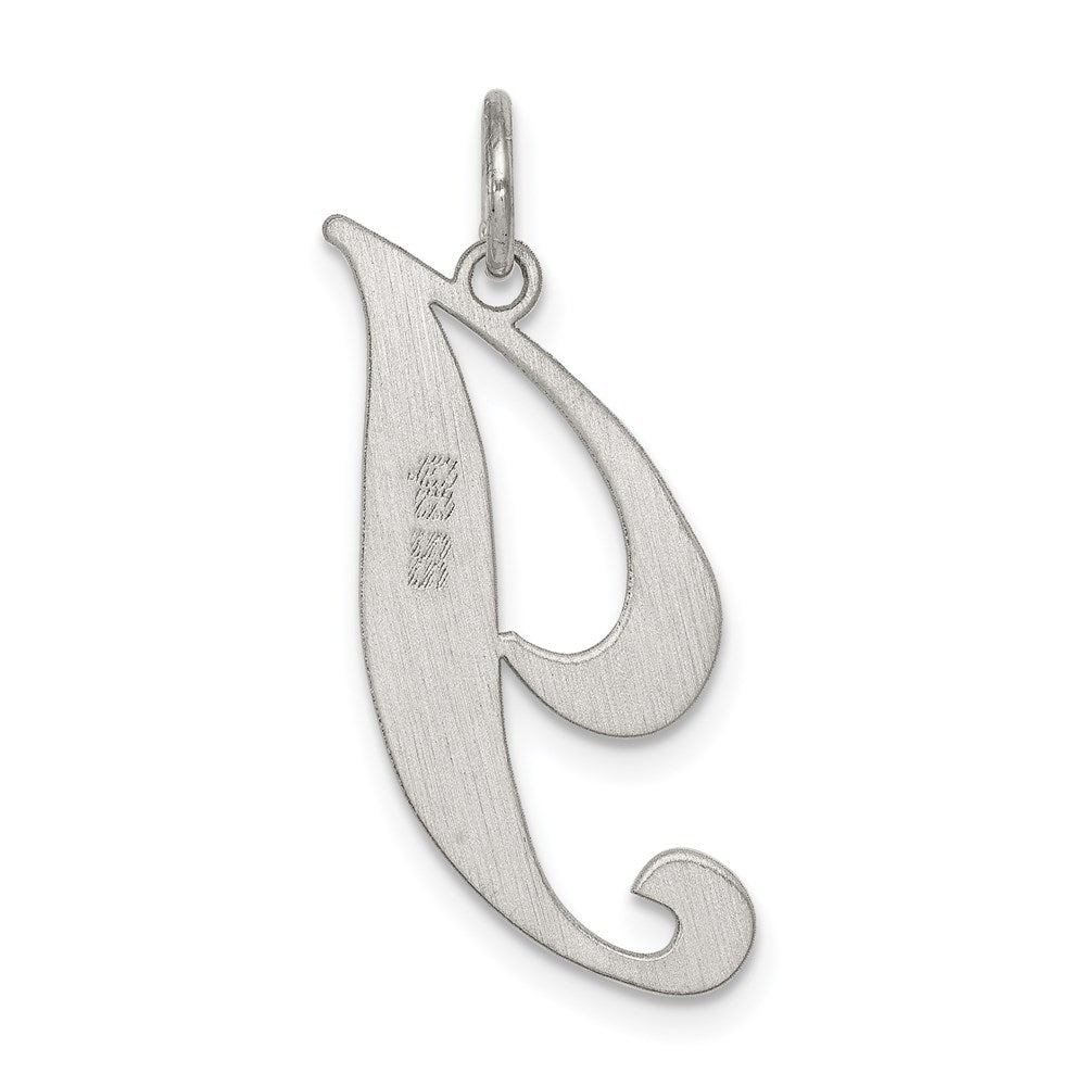 Sterlingsilber Rhodiniert Fantasie Schreibschrift Buchstabe I Initiale Charm