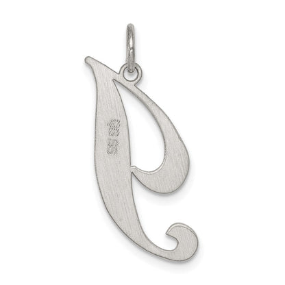 Sterlingsilber Rhodiniert Fantasie Schreibschrift Buchstabe I Initiale Charm