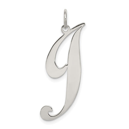 Sterlingsilber Rhodiniert Fantasie Schreibschrift Buchstabe J Initiale Charm