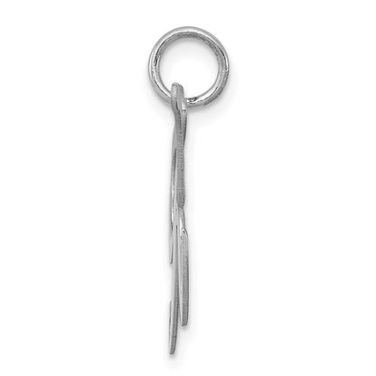 Sterlingsilber Rhodiniert Fantasie Schreibschrift Buchstabe K Initiale Charm