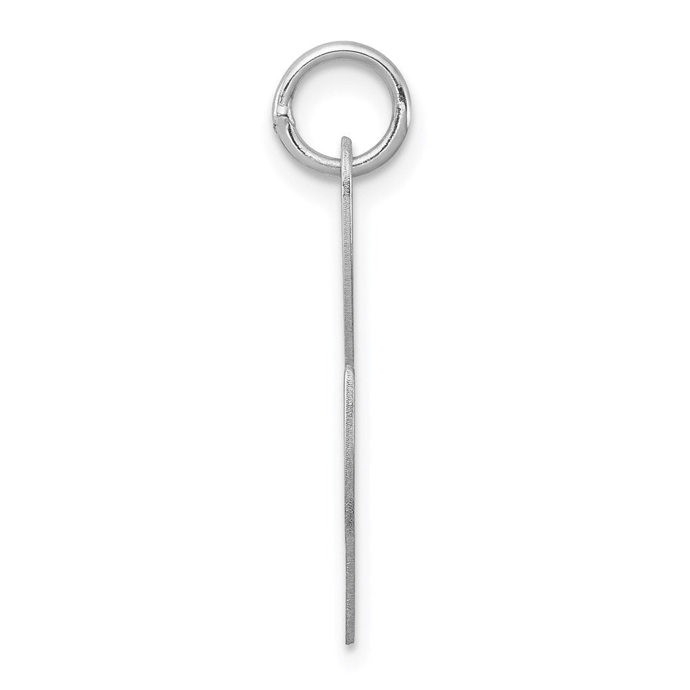 Sterlingsilber Rhodiniert Fantasie Schreibschrift Buchstabe L Initiale Charm