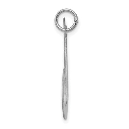 Sterlingsilber Rhodiniert Fantasie Schreibschrift Buchstabe M Initiale Charm