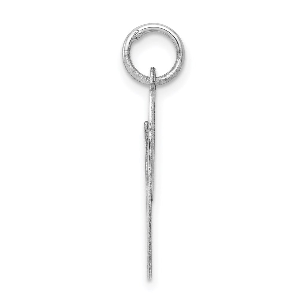 Sterlingsilber Rhodiniert Fantasie Schreibschrift Buchstabe O Initiale Charm