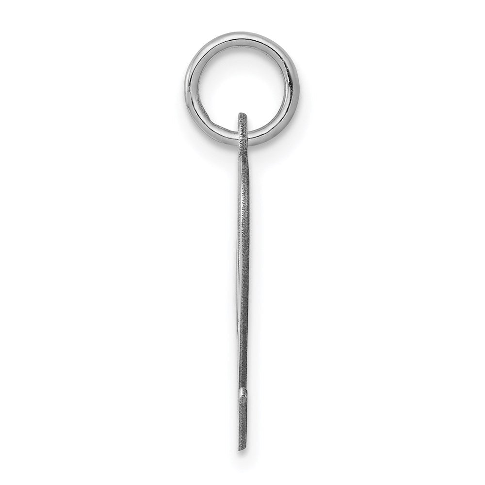Sterlingsilber Rhodiniert Fantasie Schreibschrift Buchstabe Q Initiale Charm