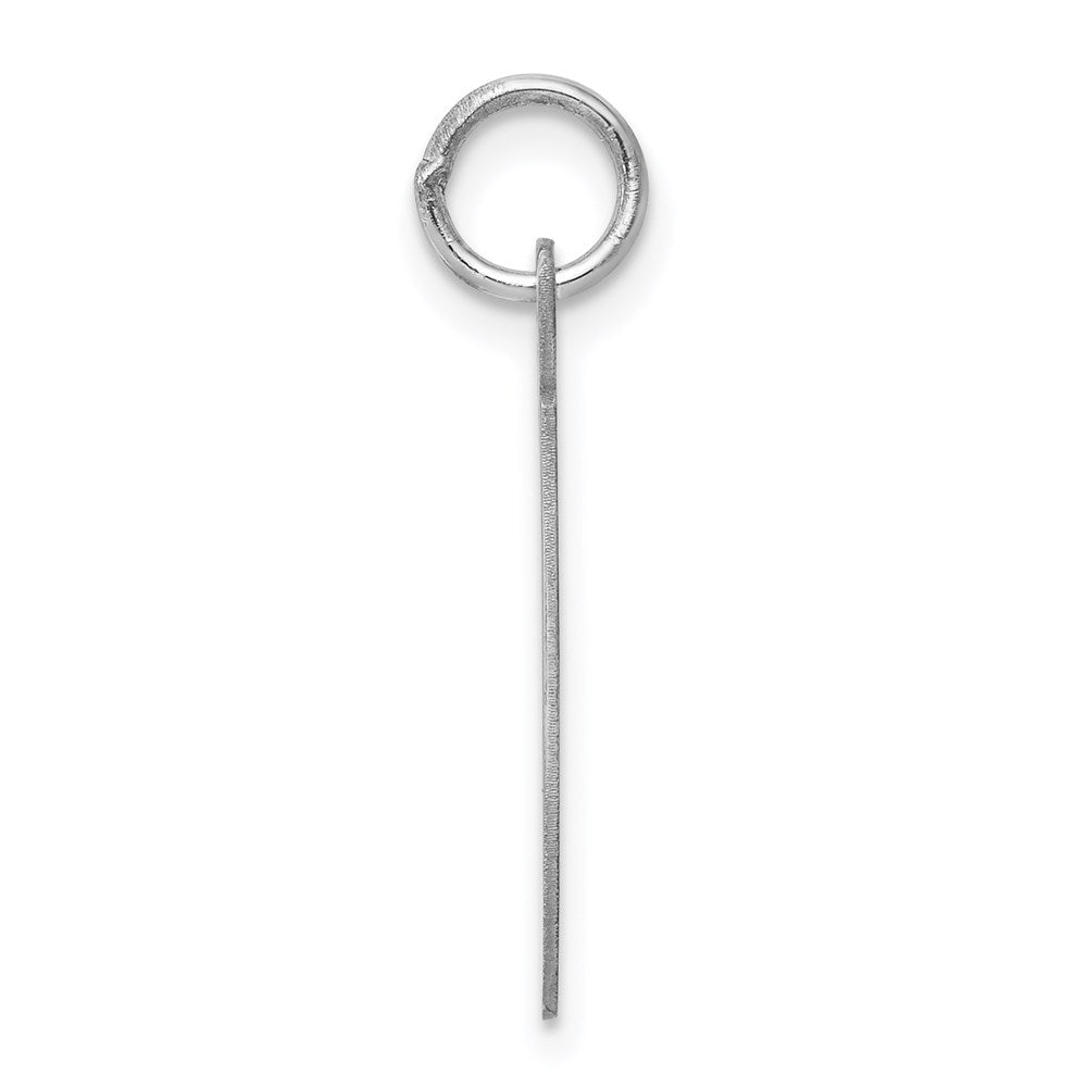 Sterlingsilber Rhodiniert Fantasie Schreibschrift Buchstabe T Initiale Charm