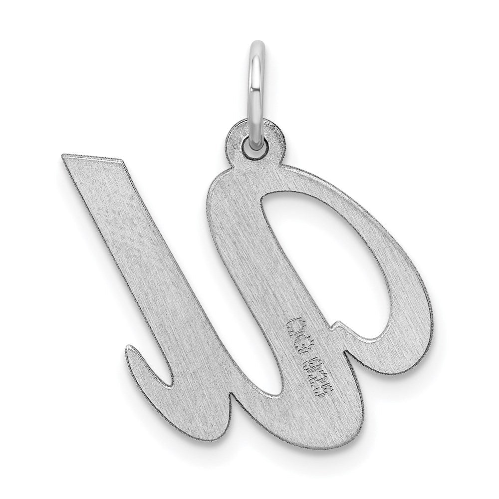 Sterlingsilber Rhodiniert Fantasie Schreibschrift Buchstabe U Initiale Charm