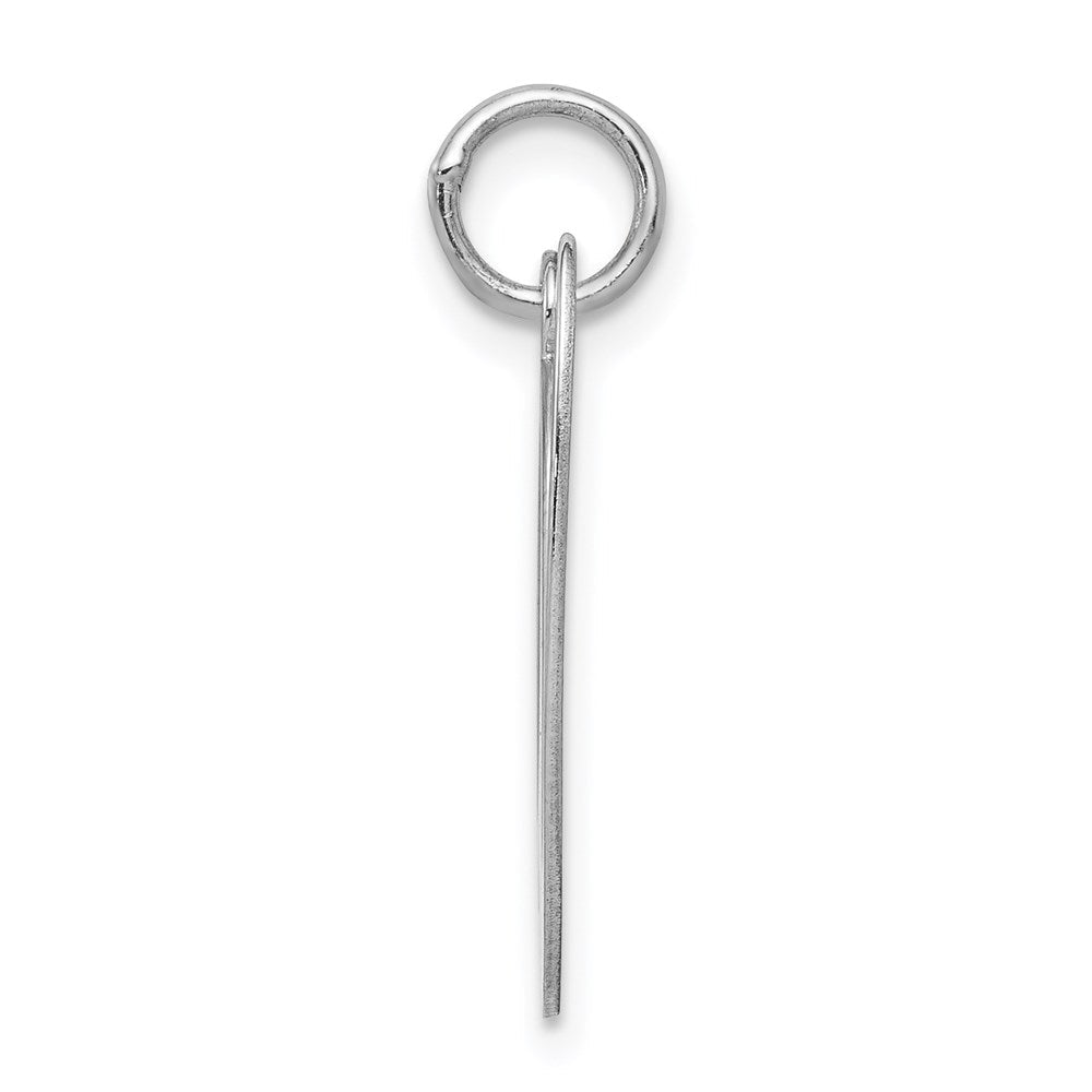 Sterlingsilber Rhodiniert Fantasie Schreibschrift Buchstabe V Initiale Charm