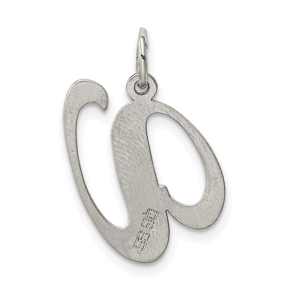 Sterlingsilber Rhodiniert Fantasie Schreibschrift Buchstabe V Initiale Charm