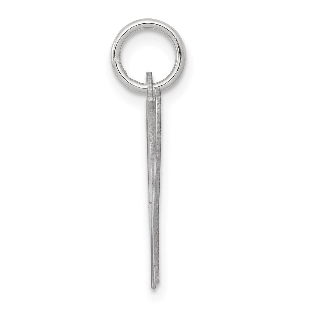 Sterlingsilber Rhodiniert Fantasie Schreibschrift Buchstabe W Initiale Charm
