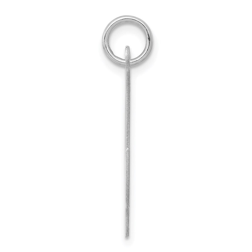 Sterlingsilber Rhodiniert Fantasie Schreibschrift Buchstabe X Initiale Charm
