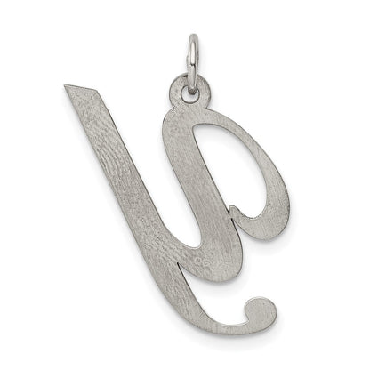 Sterlingsilber Rhodiniert Fantasie Schreibschrift Buchstabe Y Initiale Charm