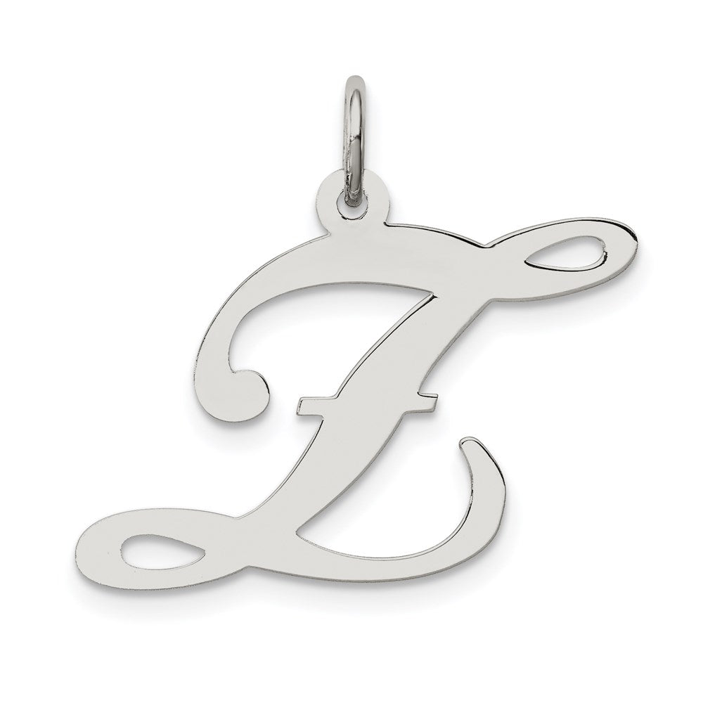 Sterlingsilber Rhodiniert Fantasie Schreibschrift Buchstabe Z Initiale Charm