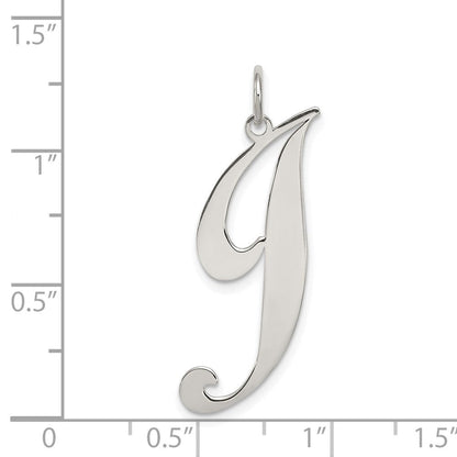 Sterlingsilber Rhodiniert Fantasie Schreibschrift Buchstabe J Initiale Charm