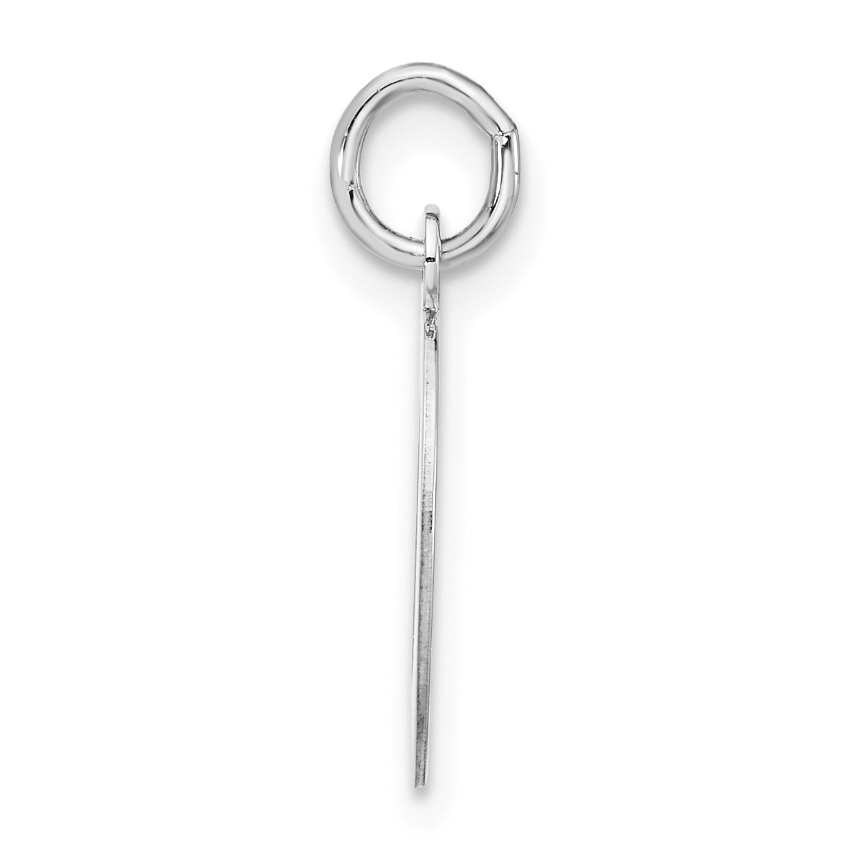 Sterlingsilber Blase Block Initiale D Charm