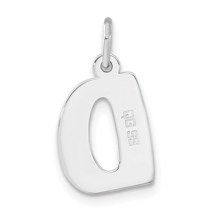 Sterlingsilber Blase Block Initiale D Charm