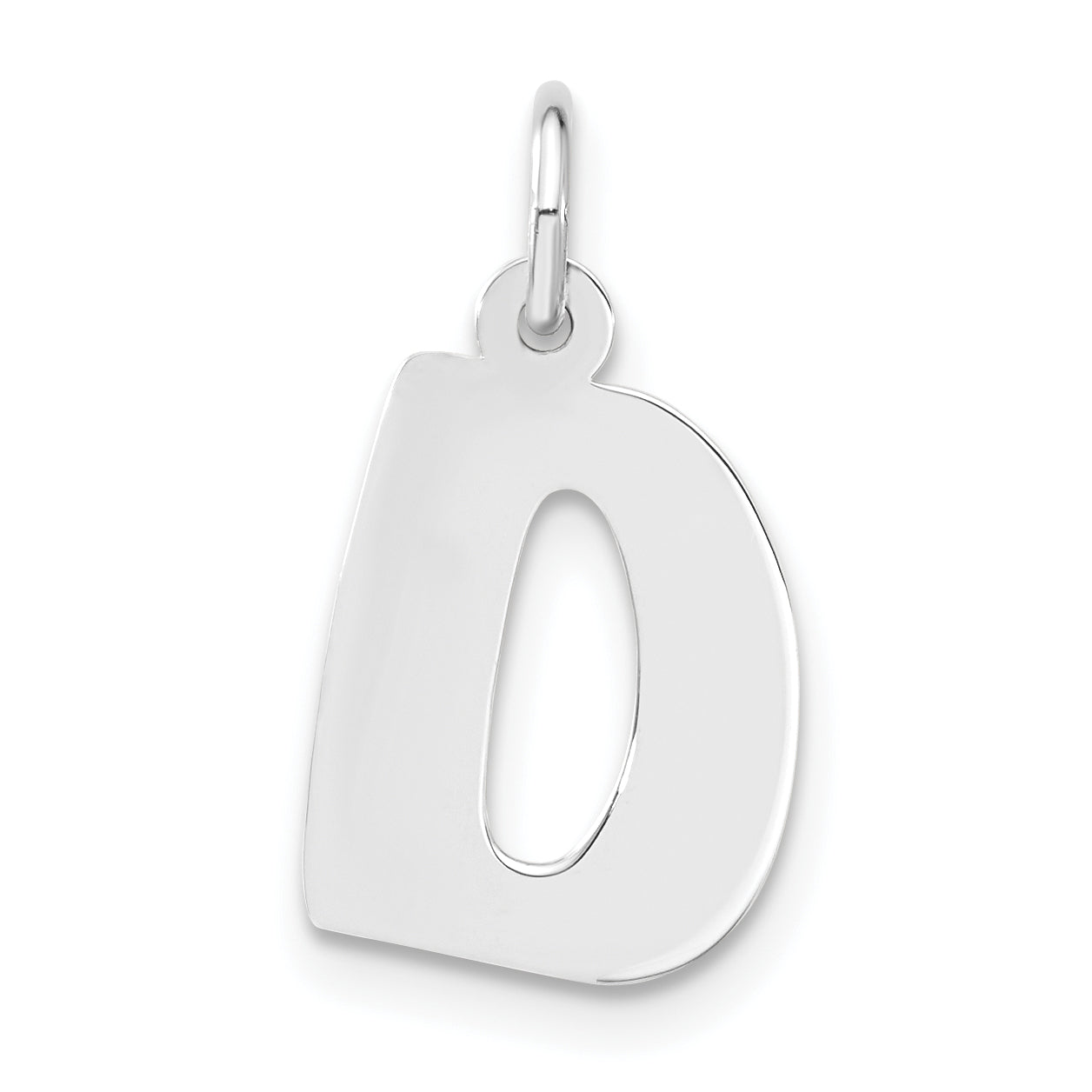 Sterlingsilber Blase Block Initiale D Charm