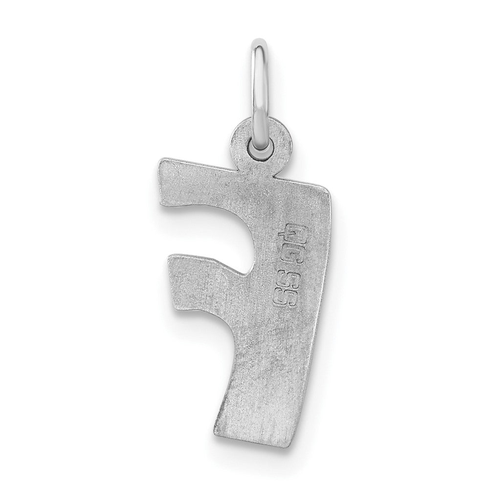 Sterlingsilber Blase Block Initiale F Charm