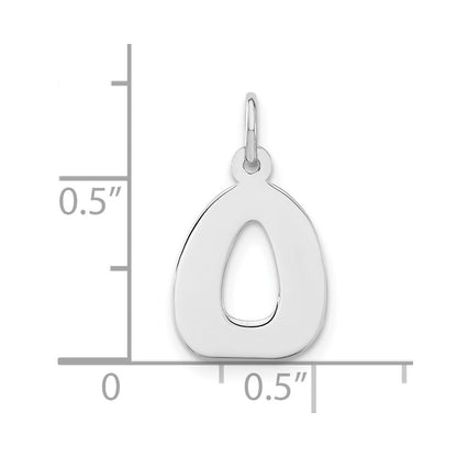 Sterlingsilber Blase Block Initiale O Charm
