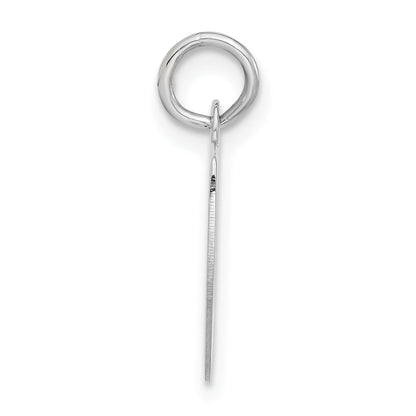 Sterlingsilber Poliert Blase Block Initiale V Charm