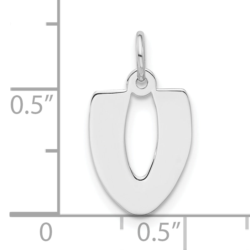 Sterlingsilber Poliert Blase Block Initiale V Charm