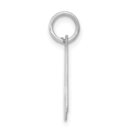 Sterlingsilber Rhodiniert Buchstabe A Initiale Charm