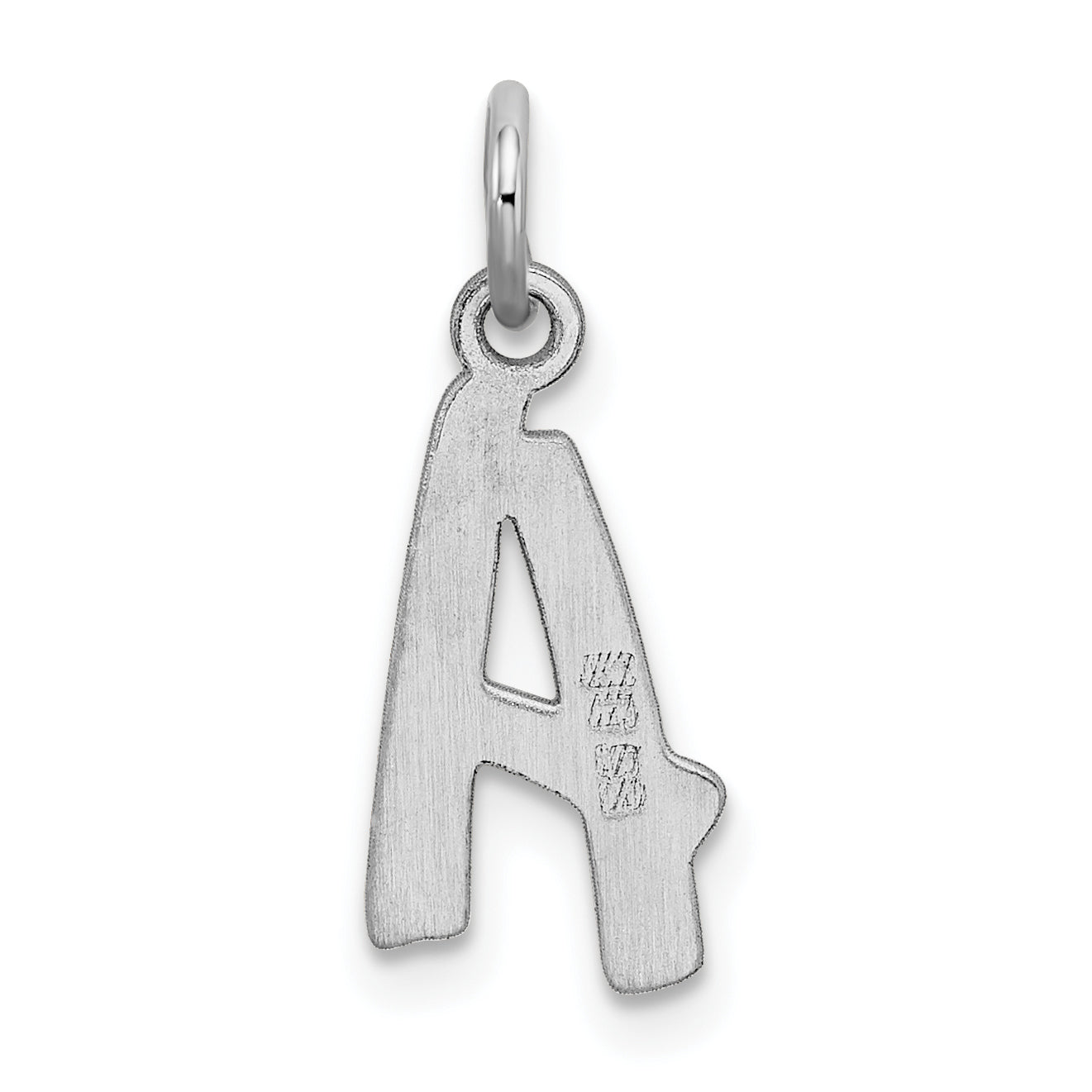 Sterlingsilber Rhodiniert Buchstabe A Initiale Charm
