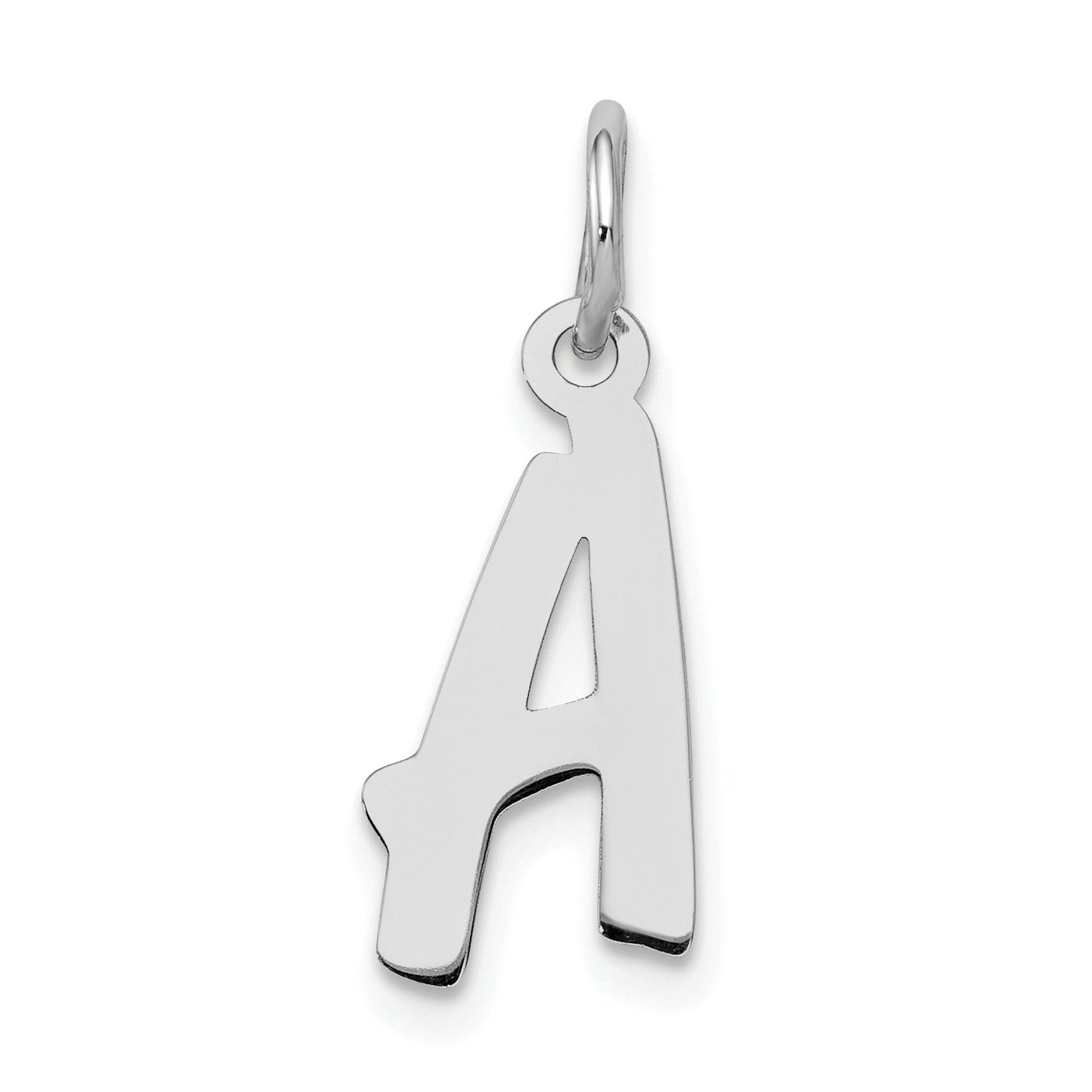 Sterlingsilber Rhodiniert Buchstabe A Initiale Charm