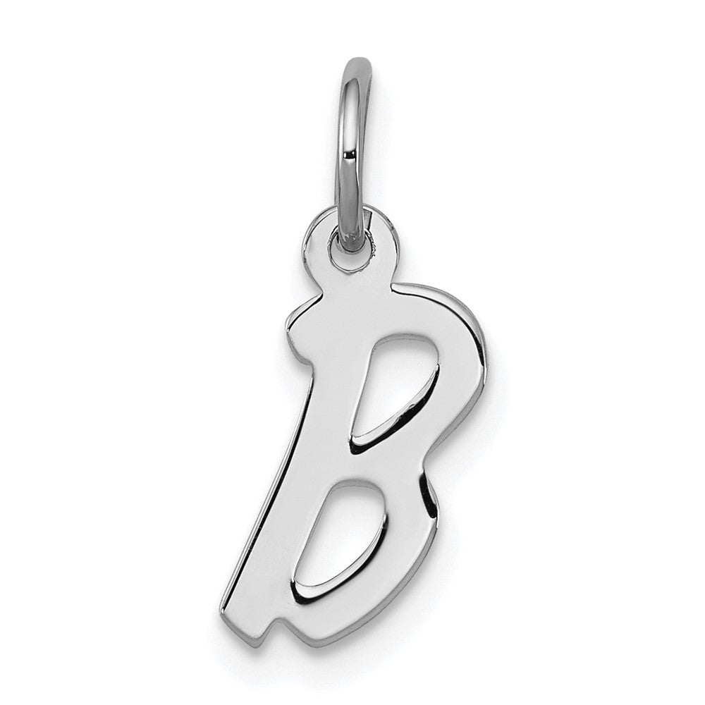 Sterlingsilber Rhodiniert Buchstabe B Initiale Charm