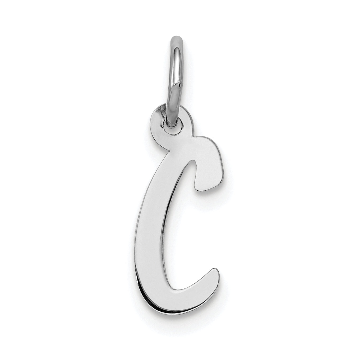 Sterlingsilber Rhodiniert Buchstabe C Initiale Charm