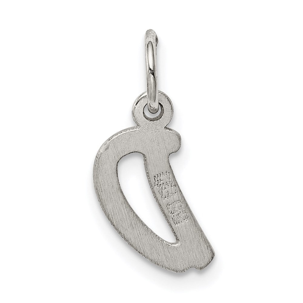 Sterlingsilber Rhodiniert Buchstabe D Initiale Charm