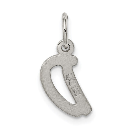 Sterlingsilber Rhodiniert Buchstabe D Initiale Charm