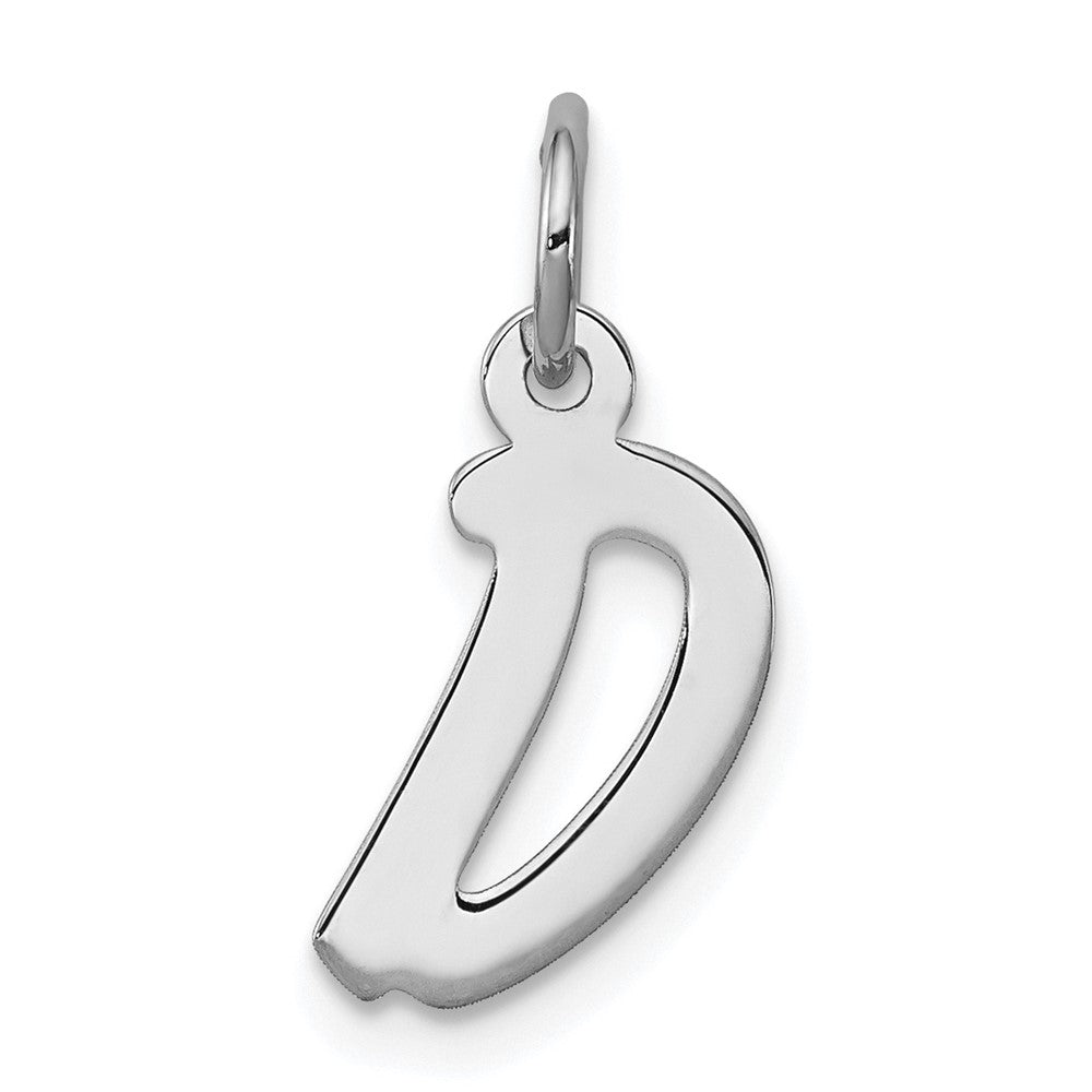 Sterlingsilber Rhodiniert Buchstabe D Initiale Charm