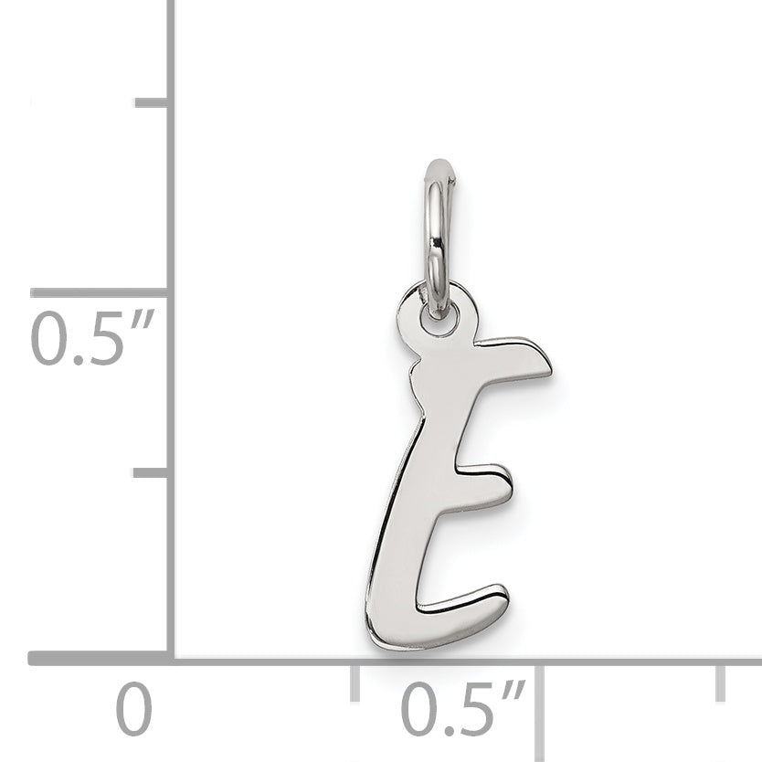 Sterlingsilber Rhodiniert Buchstabe E Initiale Charm
