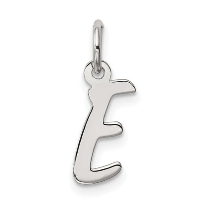 Sterlingsilber Rhodiniert Buchstabe E Initiale Charm
