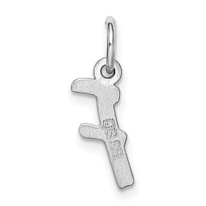 Sterlingsilber Rhodiniert Buchstabe F Initiale Charm