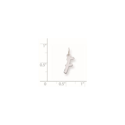 Sterlingsilber Rhodiniert Buchstabe F Initiale Charm