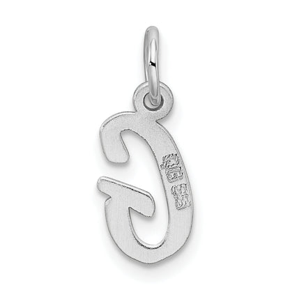 Sterlingsilber Rhodiniert Buchstabe G Initiale Charm