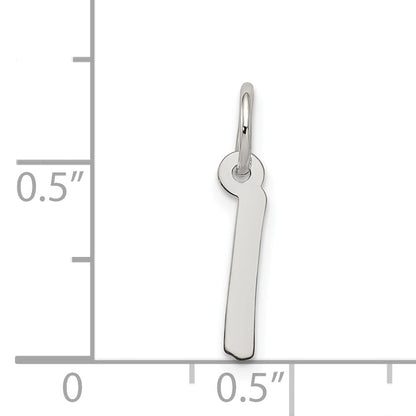 Sterlingsilber Rhodiniert Buchstabe I Initiale Charm