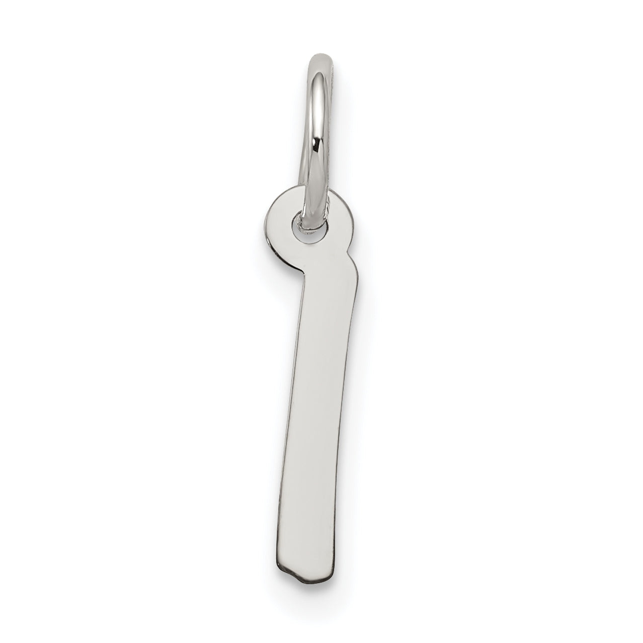 Sterlingsilber Rhodiniert Buchstabe I Initiale Charm