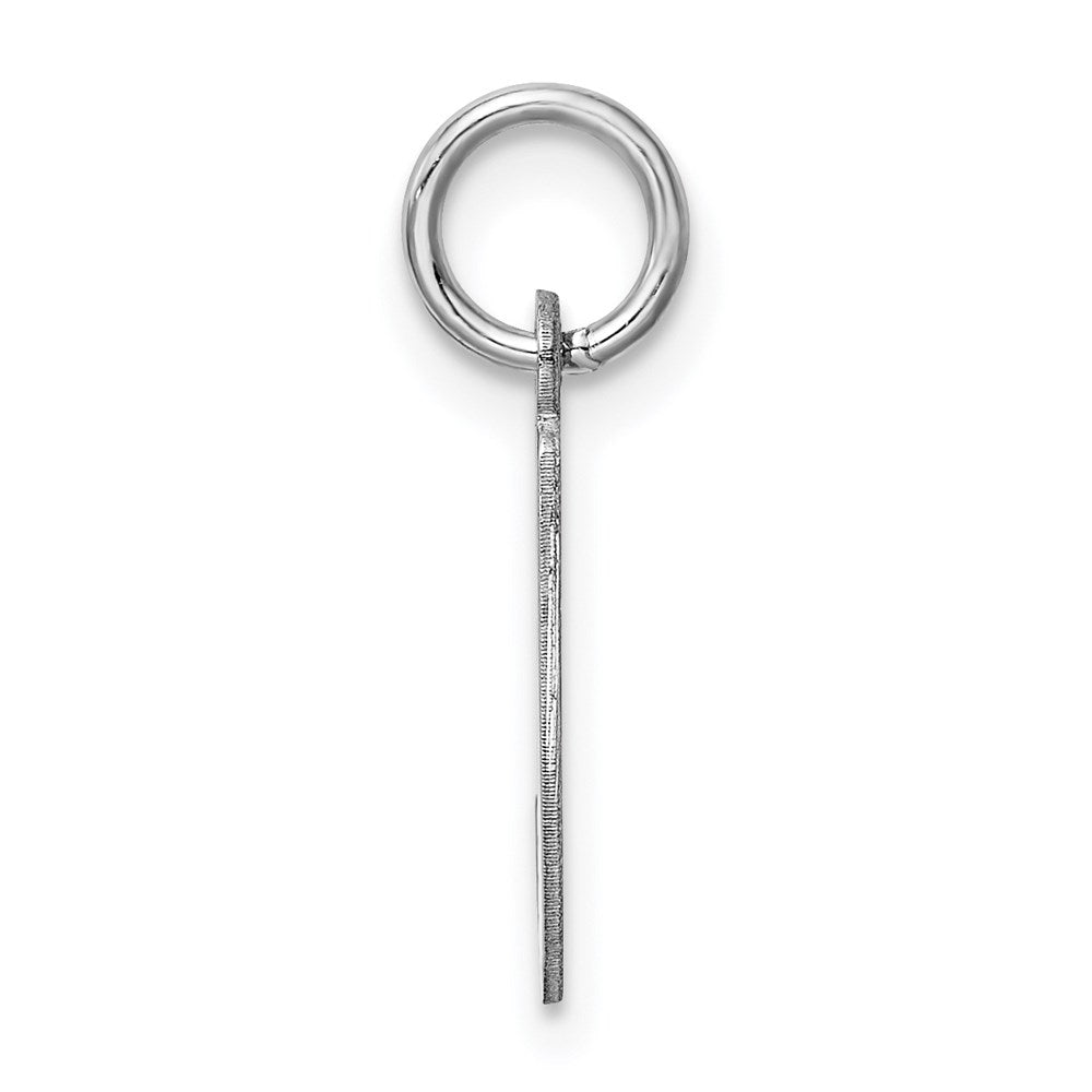 Sterlingsilber Rhodiniert Buchstabe J Initiale Charm